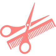 scissor and comb icon